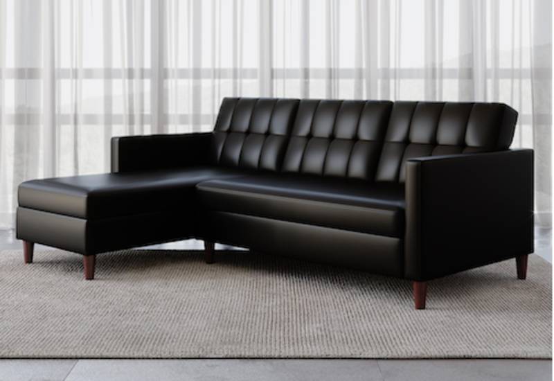 DHP Hartford Storage Sectional Futon with Chaise