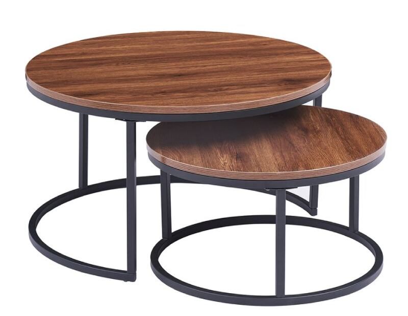 Enrique Extendable Frame 2 Nesting Coffee Tables