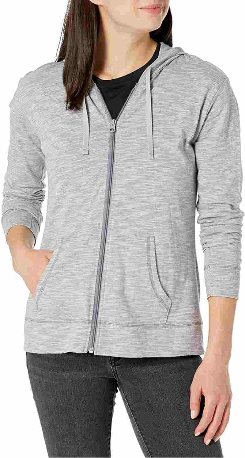 Hanes Women's Jersey Full-Zip Hoodie