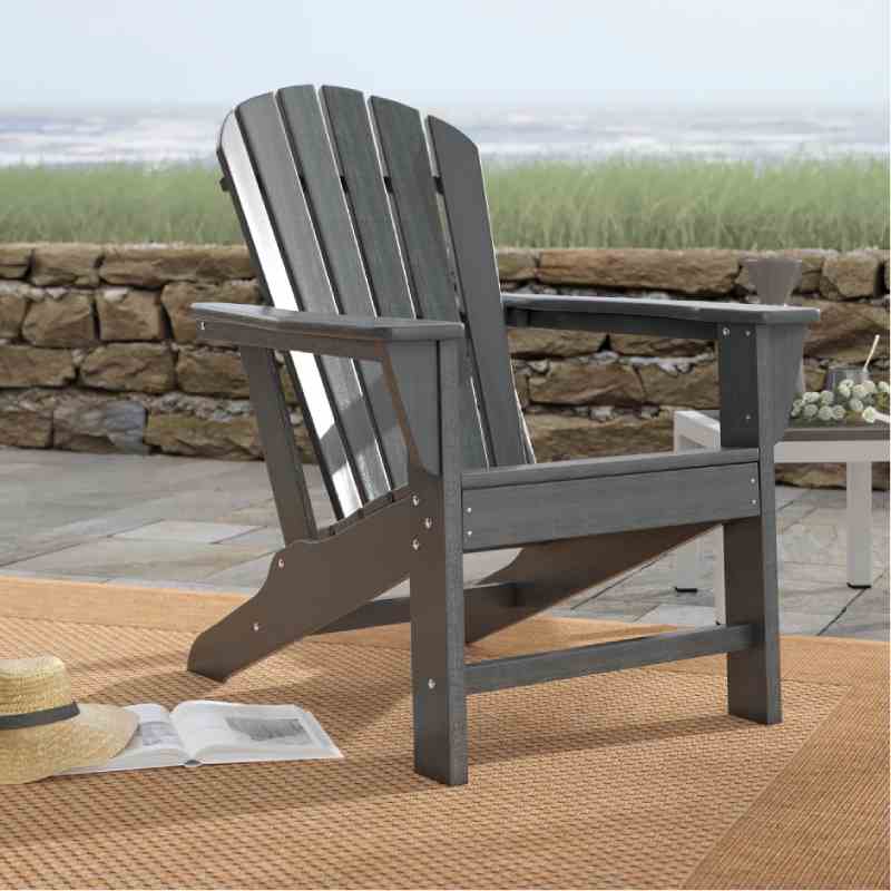 Slate Gray Makowski Plastic Adirondack Chair
