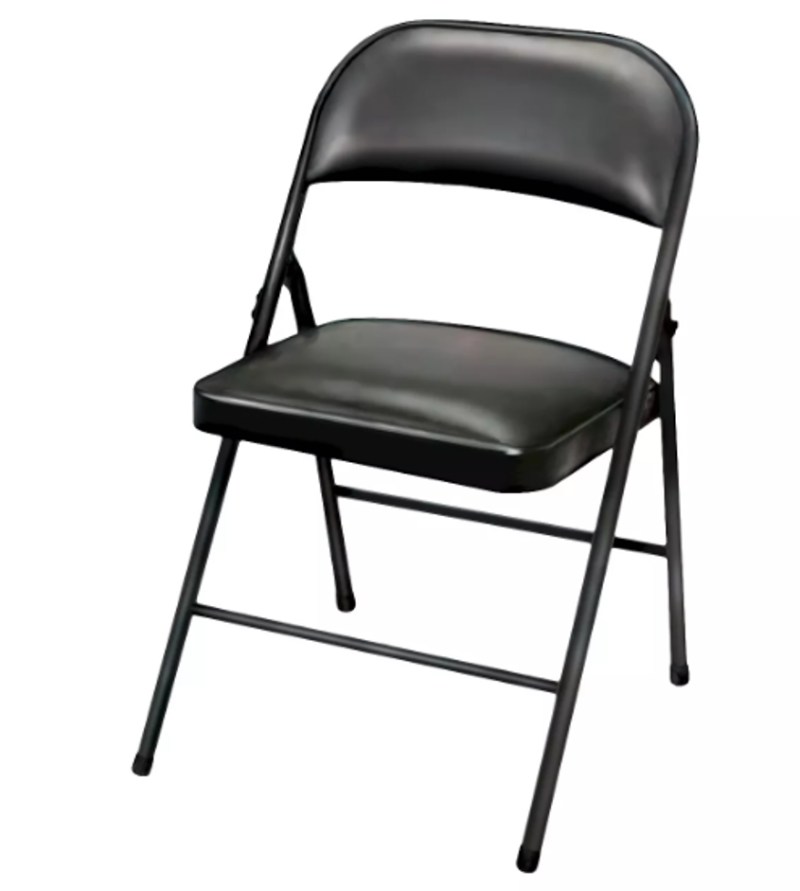 Plastic Development Group Folding Chair Vinyl Padded Black