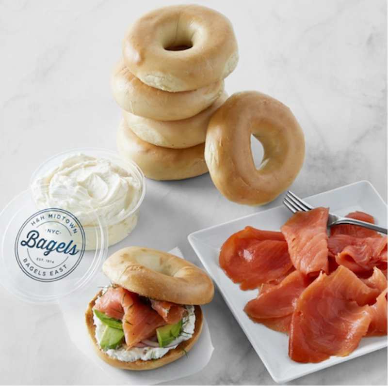 H&H Bagels with Schmear & Nova Lox