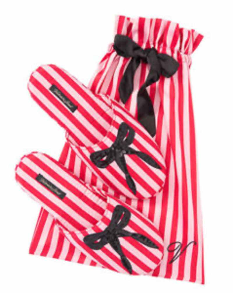 Signature Satin & Bow Slippers 