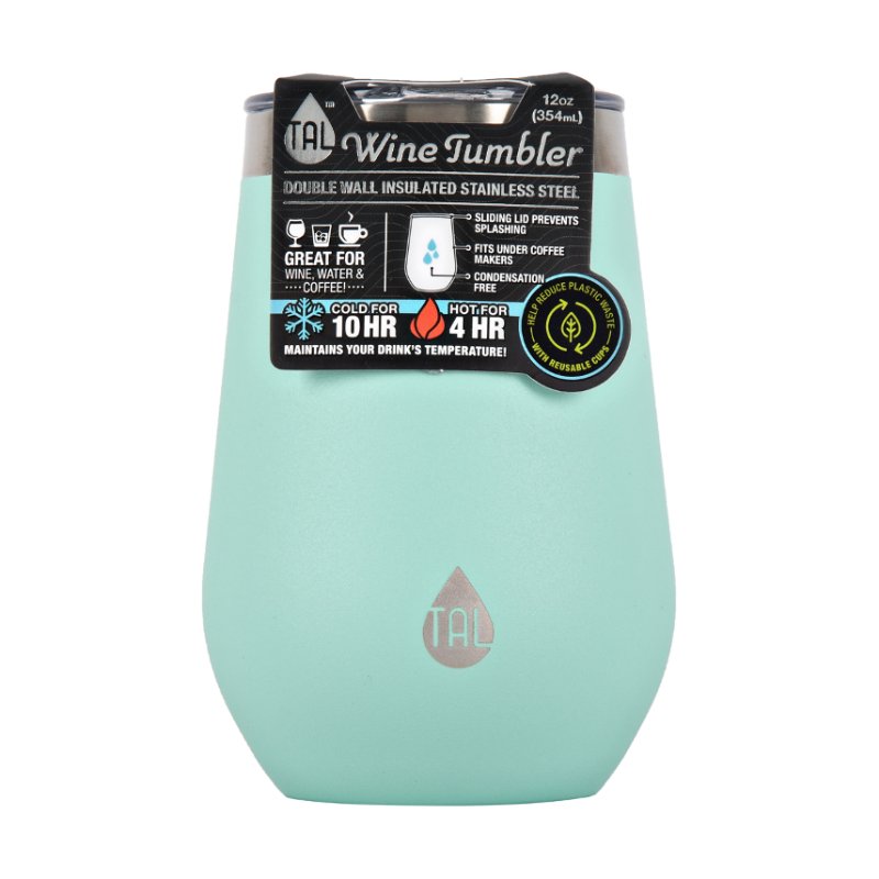 TAL Double Wall Insulated Stainless Steel Wine Tumbler